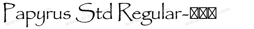 Papyrus Std Regular字体转换